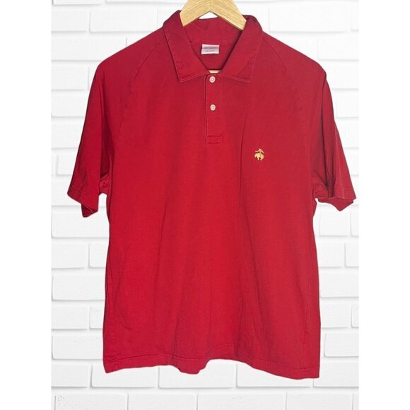 Brooks Brothers Other - Brooks Brothers Men's Size L Bright Red Classic‎ Polo Shirt 100% Cotton